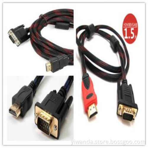 gold plated hdmi to vga splitter cable